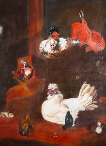 After Melchior de Hondecoeter - 20th Century Oil, The Coop