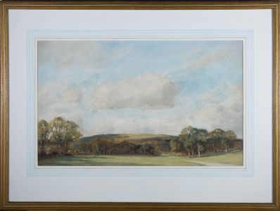 Edgar Thomas Holding RWS (1870-1952) - Early 20thC Watercolour, Bignor Downs