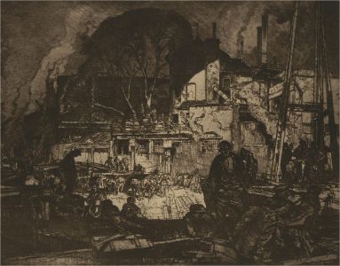 After Sir Frank Brangwyn RA (1867-1956) - 1932 Photogravure, Old Hammersmith