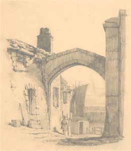 Early 20th Century Graphite Drawing - York Gate, Broadstairs