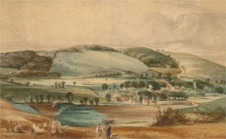 1847 Watercolour - Near Porlock, Somerset