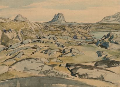 James Thomas Armour Osborne (1907-1979) - 1954 Watercolour, Rocky Mountain
