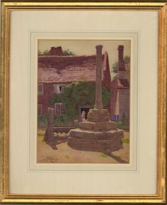 John McDougal (ex.1880-1934) - Early 20th Century Watercolour, The Old Cross