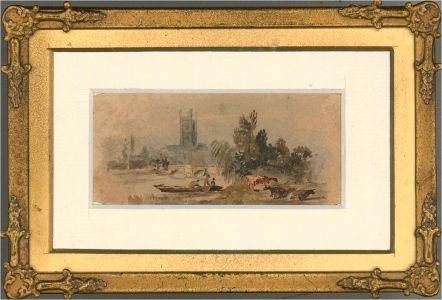 19th Century Watercolour - By the River