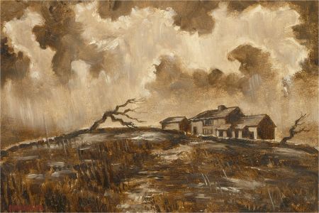 James Hardaker (1901-1991) - 20th Century Oil, Haworth Moor