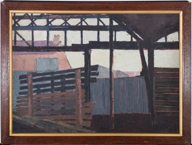 Margaret Graeme Niven (1906-1997) - Mid 20th Century Oil, Outbuildings