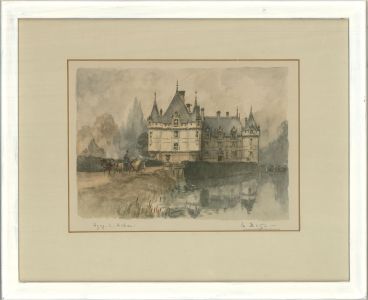 La Brige (1892-1972) - Signed Mid 20th Century Watercolour, Azay-le-Rideau