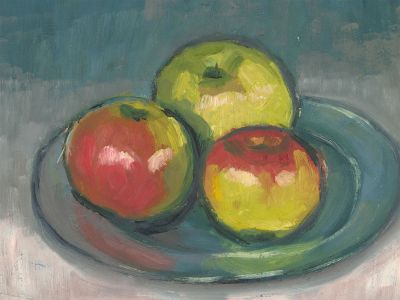 Paivio Westerlund Knighton (fl.1968-86) - Mid 20th Century Oil, Bowl of Apples