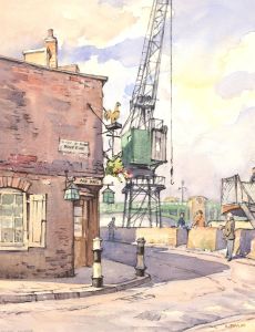 A. Taylor - 20th Century Watercolour, Anchor Bankside