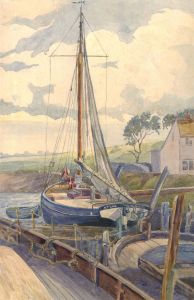 Mid 20th Century Watercolour - The Sailing Boat