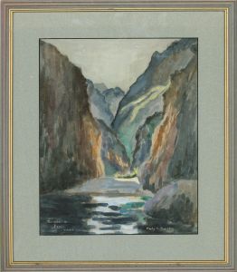 Mandy A. Thornton - 20th Century Watercolour, Torrent de Pareis