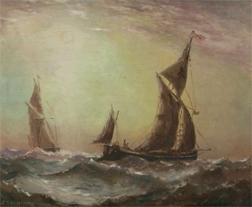 J. Struth - 1972 Oil, At Sea
