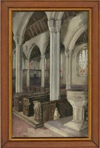 Mid 20th Century Watercolour - Kilkhampton Church