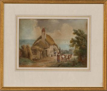 C. Reed - Early 20th Century Watercolour, Cottage Near Dartmouth