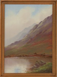 B. Hinchcliffe - Early 20th Century Gouache, Welsh Highlands