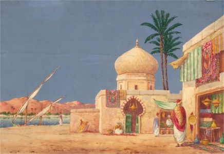 James Greig (1861-1941) - Signed Early 20th Century Watercolour, Eastern Bazaar