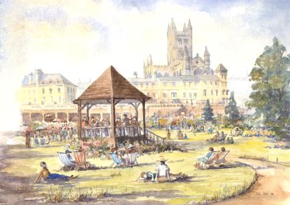 Joan Holt - 1994 Watercolour, Bath Parade Gardens