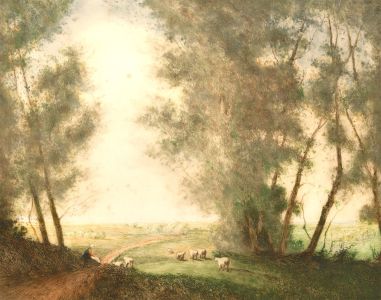 William Tatton Winter (1855-1928) - Early 20th Century Aquatint, Open Fields