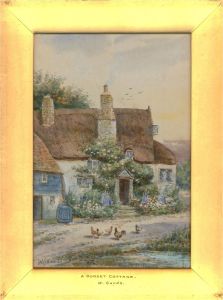 W. Sands  - Late 19th Century Watercolour, A Dorset Cottage