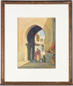Victor E. Pickup - Framed Early 20th Century Watercolour, Keyhole Arch