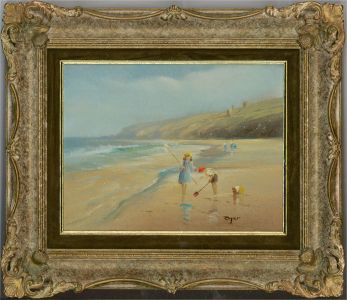 Ted Dyer (b.1940) - Signed Mid 20th Century Oil, The Cornish Coast