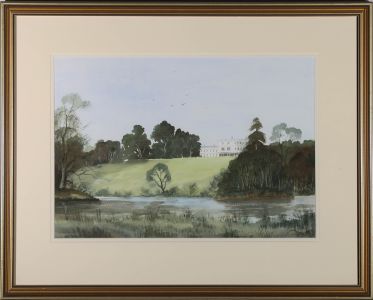 Paul Hardy - 20th Century Watercolour, Manor By The River