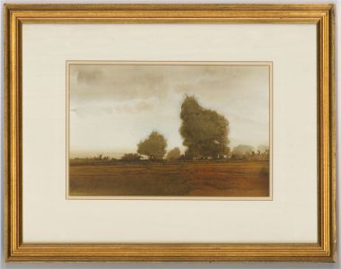 Martin Caulkin RI (b.1945) - 20th Century Watercolour, Autumn Field