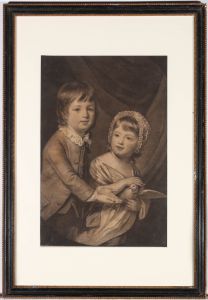 Valentine Green after Catherine Read - 1768 Mezzotint, Lord Newbattle & Lady Kar