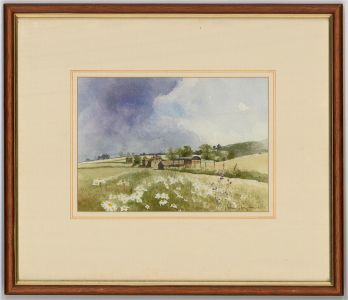 John Clayton - 20th Century Watercolour, Summer In Tissington