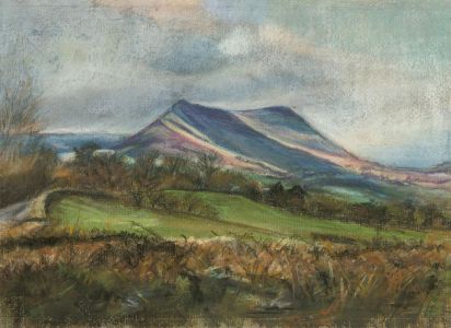 Chris Hunt - 20th Century Pastel, Purple Mountain