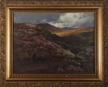 Alfred Oliver (1868–1943) - Early 20th Century Oil, Highland Stream