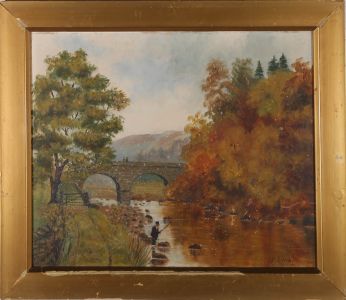 J. Elliot - Late 19th Century Oil, The Well Dressed Fisherman