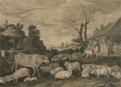 James Fittler ARA (1758-835) After Teniers - 1781 Engraving, The Dutch Cottage