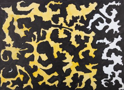 Peter Frederick Briscoe Snow - 20th Century India Ink, Yellow And Black
