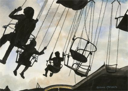 Gordon Metcalfe (b.1935) - 20th Century Watercolour, The Fun Fair