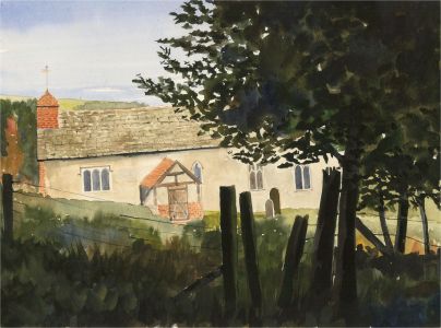 Gordon Metcalfe (b.1935) - 20th Century Watercolour, Rural Church