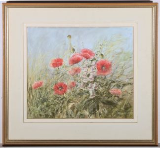 Pamela Moye - 20th Century Pastel, Poppies