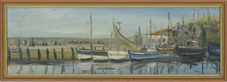 20th Century Oil - Moored Boats