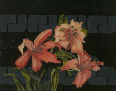 20th Century Oil - Orange lilies
