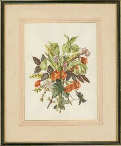 J. H. Plaistowe - Pair of 19822 Watercolour, Spring Posies