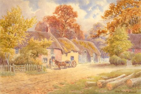 Sydney M Broad (1853-1942) - Signed Late 19th Century Watercolour, The Village