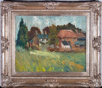 S. Holman  - Mid 20th Century Oil, Views of Cottages