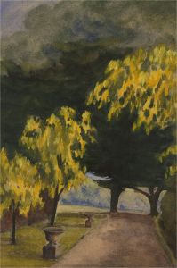 20th Century Watercolour - Wotton House Gardens