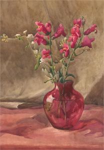 M. Danby - Early 20th Century Watercolour, A Study of Snapdragons
