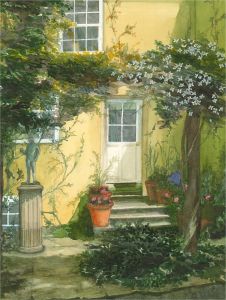Mary F. Mayhew - Signed and Dated 2011 Watercolour, In The Garden