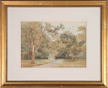 Charles Ashmore (1851-1925) - Framed 1908 Watercolour, Entrance to the Oakes