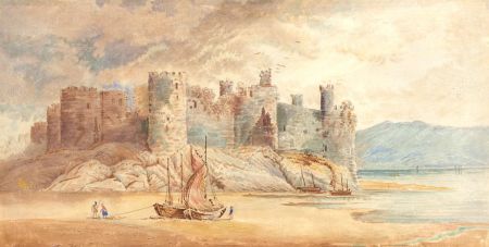 1830 Watercolour - Conwy Castle, Wales