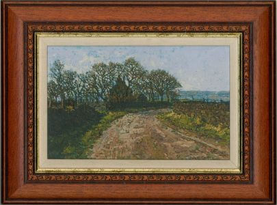 A. Grice - Signed 2004 Oil, Down The Country Road