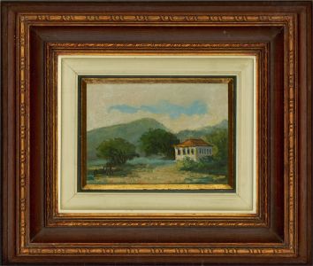 Ouild Aquino - 20th Century Oil, Lakeside Cottage