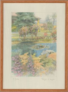 M. Marten - 20th Century Watercolour, Summer In Italy